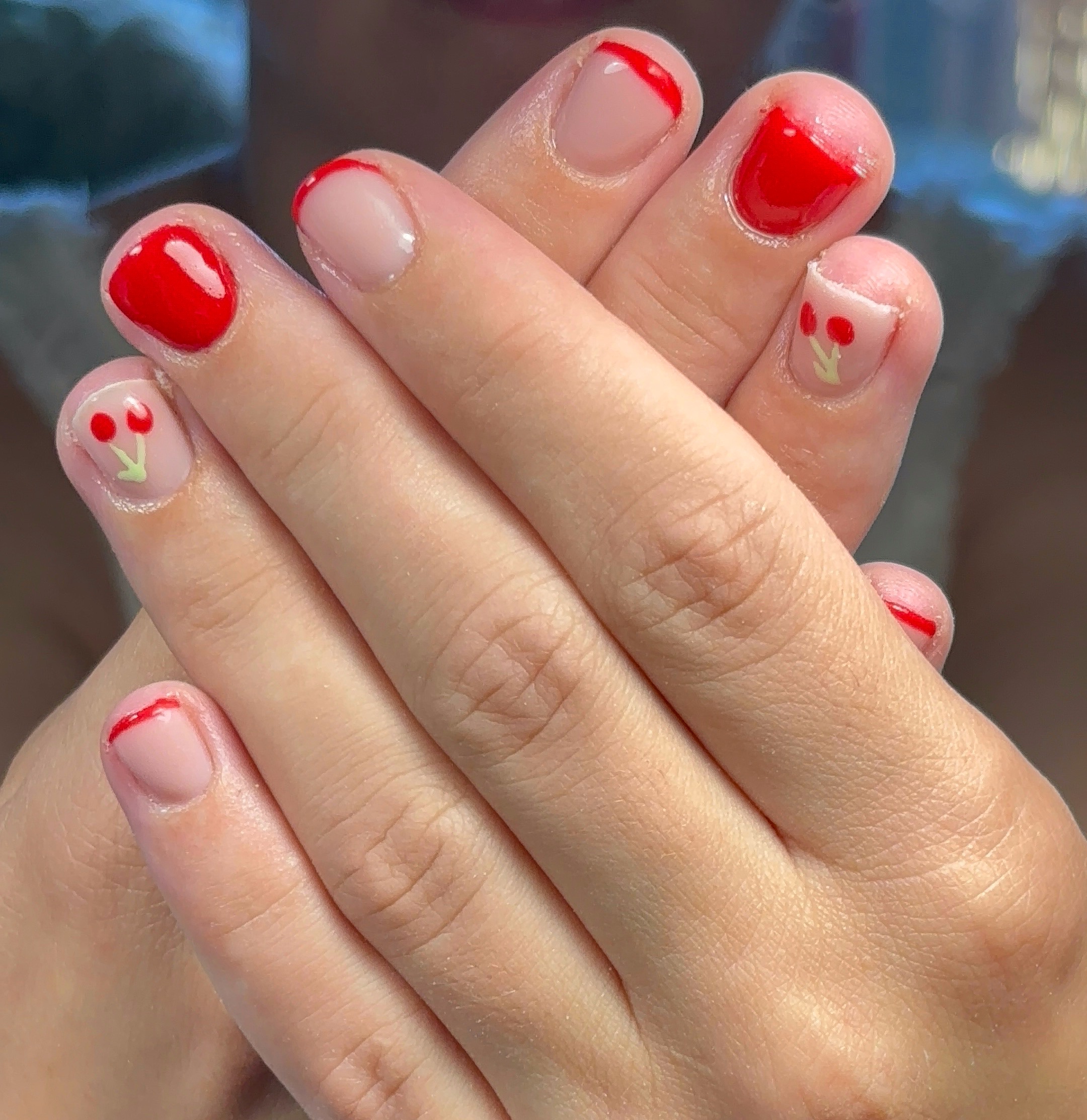 Nail Art Cerises